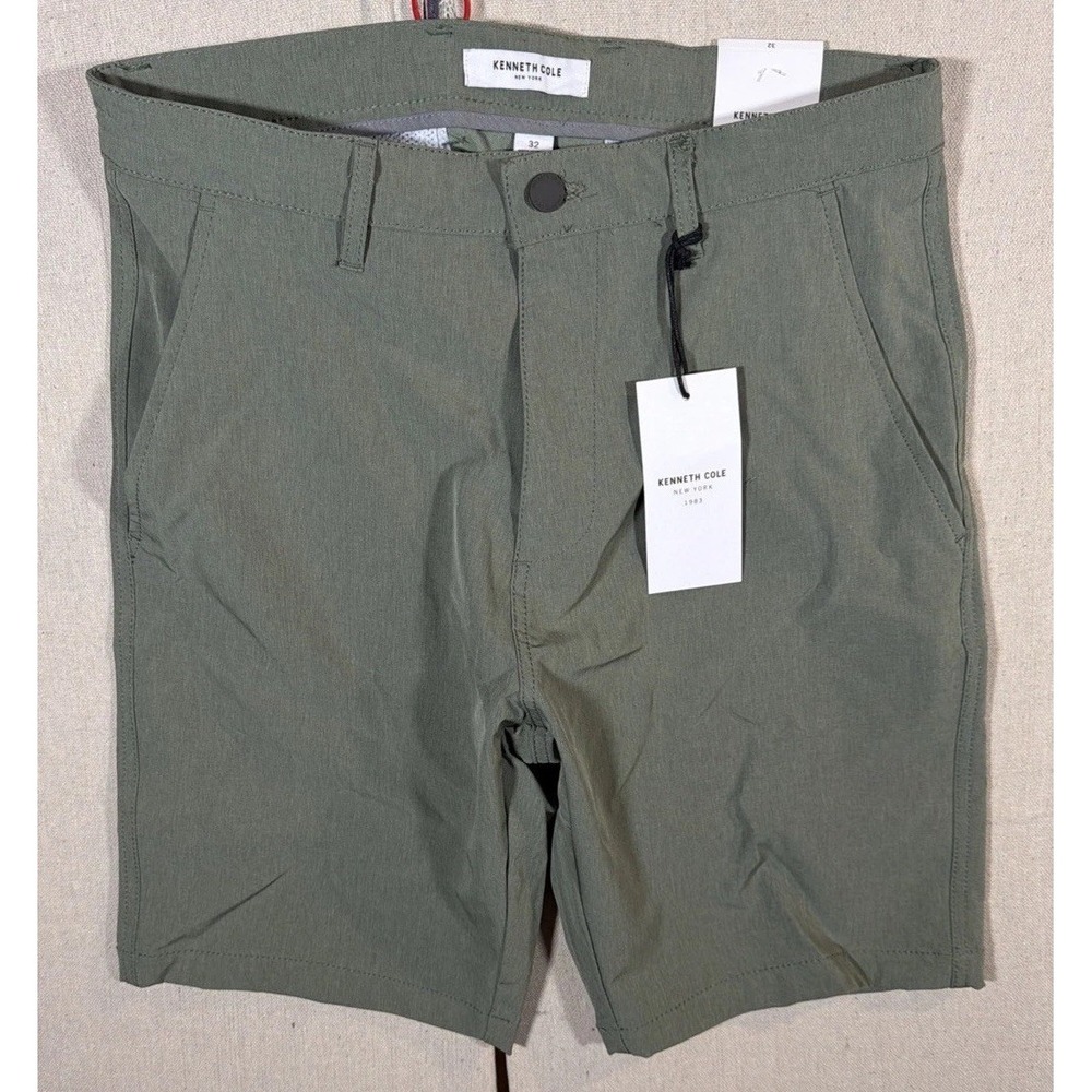 Kenneth Cole‎ Tech Shorts Lightweight Stretch Wicking 9" In Seam Size 32 $69